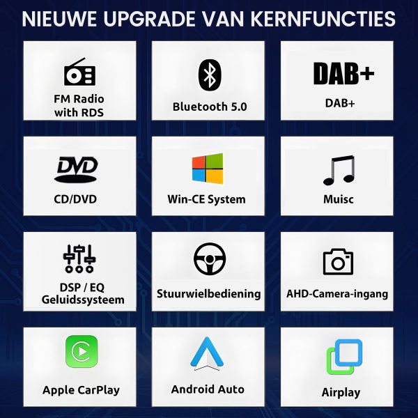 Autoradio voor VW GOLF 5 6 Touran Tiguan Passat Skoda Seat draadloos CarPlay Android Auto Auto Intelligent Systeem Auto Multimedia speler 2din - SWC & Bluetooth & Wifi & DAB - Image 5