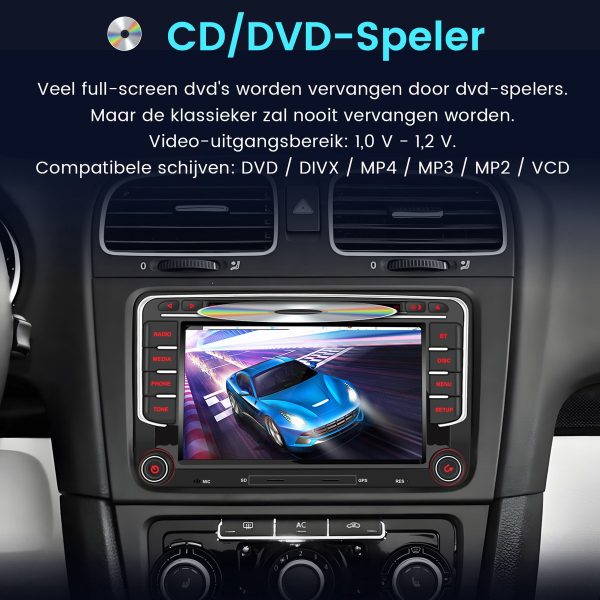 Autoradio voor VW GOLF 5 6 Touran Tiguan Passat Skoda Seat draadloos CarPlay Android Auto Auto Intelligent Systeem Auto Multimedia speler 2din - SWC & Bluetooth & Wifi & DAB - Image 10