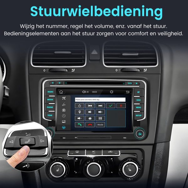 Autoradio voor VW GOLF 5 6 Touran Tiguan Passat Skoda Seat draadloos CarPlay Android Auto Auto Intelligent Systeem Auto Multimedia speler 2din - SWC & Bluetooth & Wifi & DAB - Image 11
