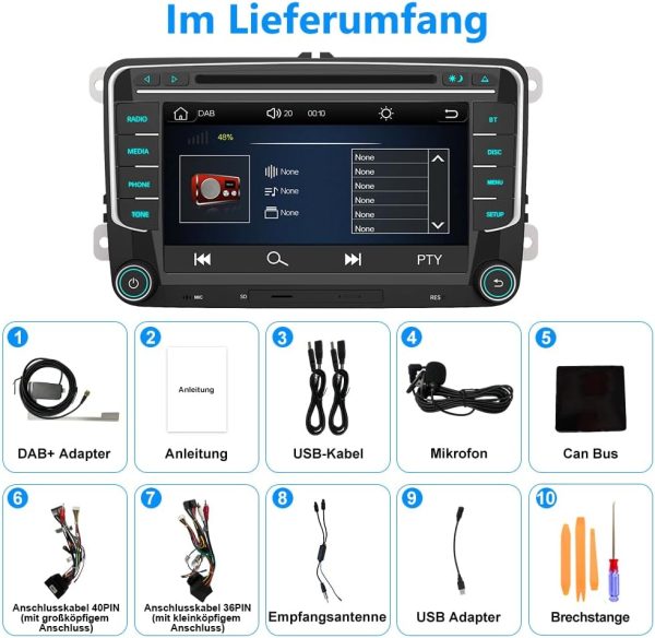 RNS 510 look met DAB + en Carplay/ Android auto - Image 2